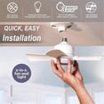 thumbnail image 5 of LED Fan Light Dimmable Screw Smart Remote Control Integrated Ceiling Fan Light Suitable for Bedrooms, 5 of 5