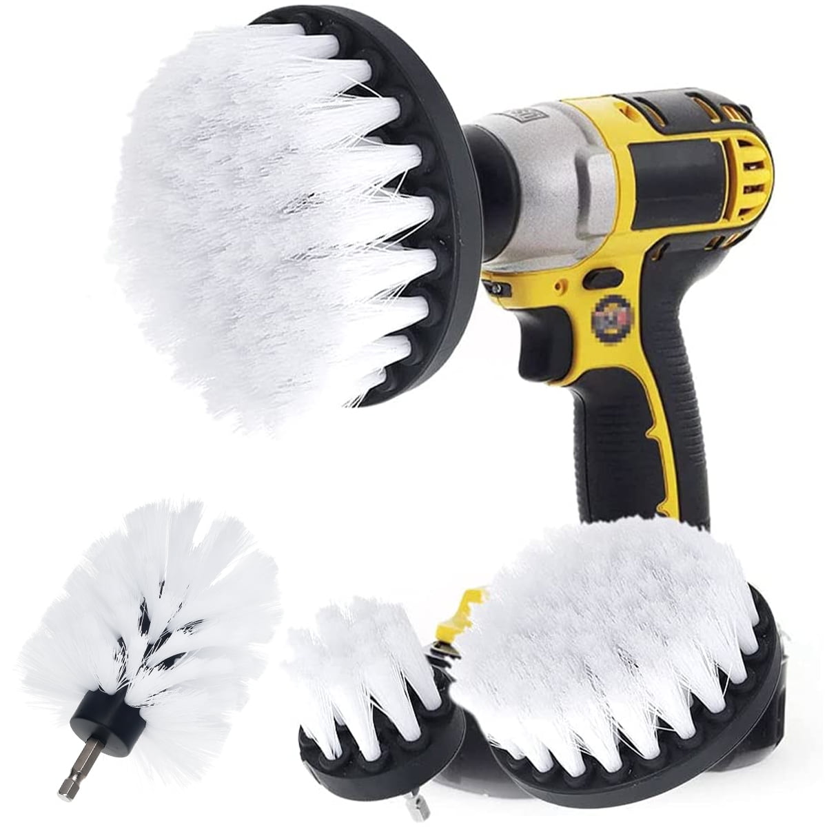4pcs Drill Brush Attachment Set Electric Cleaning Power Scrubber Brush Multipurpose Drill