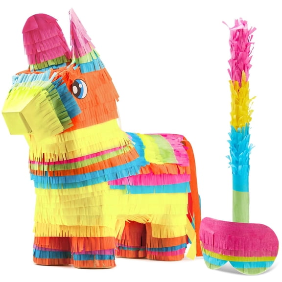Cinco De MayoTRDN Donkey Pinata for Kids Birthday Party, 20 5 in.) for Fun Fiesta Taco Party Supplies, Luau Event Photo Props, Mexican Theme Decoration, Carnivals Festivals, Taco Tuesday Event