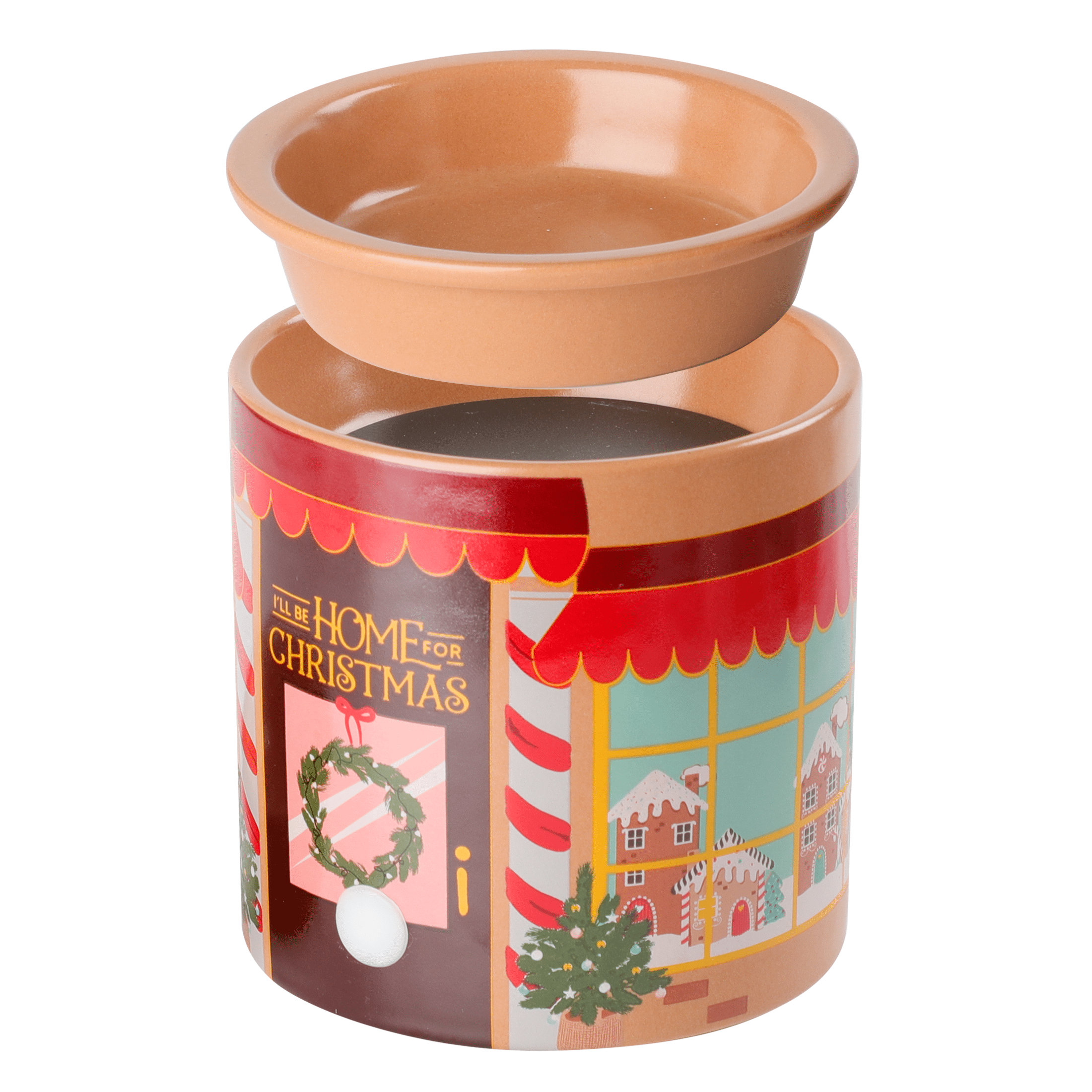 Mainstays Window Scene Full Size Ceramic Fragrance Wax Melt Warmer