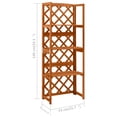 thumbnail image 4 of vidaXL Trellis with Shelves 55x30x140 cm Solid Fir Wood, 4 of 4