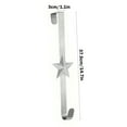 thumbnail image 4 of Tyidzon Wreath Hangers for Front Door, Wreath Door Hanger, Over the Door Single Hook, Christmas Wreaths Decorations Hook 15 Inch Silver, 4 of 7