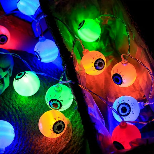 Halloween Fairy Lights Halloween Lights Eyes Halloween Decoration Lights 3m 20 LED Halloween Decoration Lights for Indoor and Outdoor Halloween