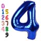 thumbnail image 1 of Globo número 4 azul marino de 40 cm para decoración de cuarto cumpleaños, 1 of 6