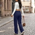thumbnail image 6 of VV AVEORS Cargo Sweatpants For Women Baggy Drawstring Waist Hiking Pants Lightweight Y2k Athletic Joggers With Pockets Navy XL, 6 of 7
