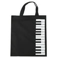 thumbnail image 3 of GASTROPOD Piano Keyboard Style Musical Instrument Tote Bag Handbag Carry Bag For Girls Gift Black, 3 of 7