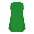 thumbnail image 4 of Mrat Yoga Tank Tops for Women Womens Tank Summer Solid Sleeveless Flared Trendy Casual Blouse Button Tunic Shirt Tops S-360 Green L, 4 of 4