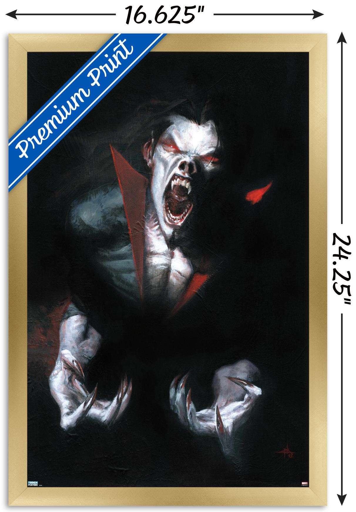 Marvel Movie - Morbius - Shadows Wall Poster, 14.725" x 22.375", Framed