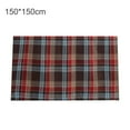 thumbnail image 2 of Christmas Style Good Woven Tablecloth Cotton Blend Beautiful Plaid Pattern Table Cover for Home Green 140*220cm, 2 of 13