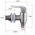 thumbnail image 5 of Jinsinto Stainless Steel Beverage Dispenser, Durable Replacement Faucet, Push Style, 2 Pack, 5 of 5