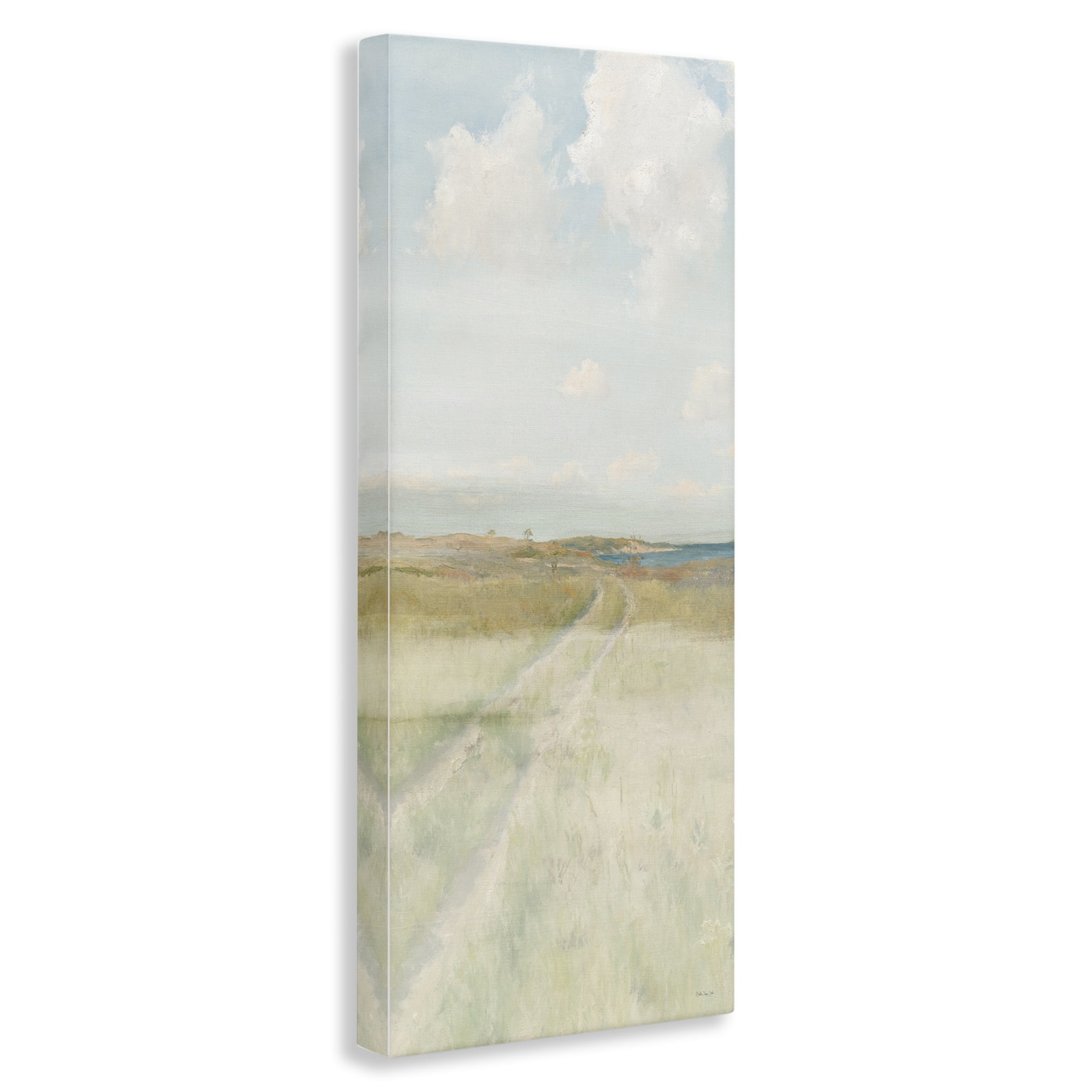 Stupell Industries Path To Beach Landscape Painting Gallery Wrapped Canvas Art Print Wall Art, 10 x 24