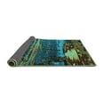 thumbnail image 2 of Ahgly Company Indoor Rectangle Oriental Turquoise Blue Industrial Area Rugs, 8' x 12', 2 of 4