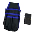 thumbnail image 3 of Bolsa de herramientas para electricista técnico, riñonera con múltiples bolsillos, organizador de herramientas, construcción súper fuerte resistente Azul, 3 of 8