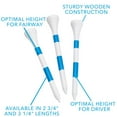 thumbnail image 2 of Tgw Striped Sweet Spot Wooden Golf Tees 200 Count White/Green 3 1/4 In, 2 of 4