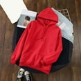 thumbnail image 4 of Women's Sweatshirts Hoodies Long Sleeve Hoodie Pullover Hoodies for Women Unisex Hoodie Red Sweatshirts for Women Women's Fall Fashion Streetwear Clothes, 4 of 5