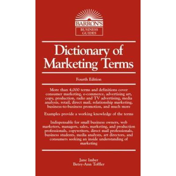 Pre-Owned Dictionary of Marketing Terms (Vinyl Bound) 0764139355 9780764139352
