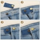 thumbnail image 4 of Extensores de cintura de pantalones elásticos de 6 paquetes, extensores de botón (Azul, 3.4x1pulgada), 4 of 7