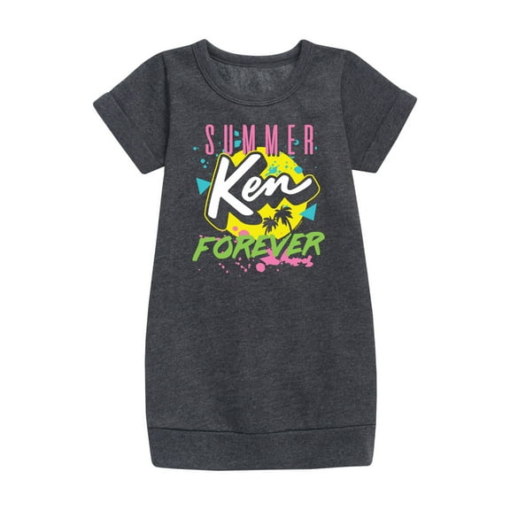 Barbie - Ken - Summer Forever - 90's Retro Style - Toddler And Youth Girls Fleece Dress