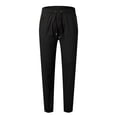 thumbnail image 1 of WEAIXIMIUNG Elastic Waist Pants Men Mens Casual Mid Waist Pants Sports Drawstring Pants with Zipper Pockets, 1 of 4