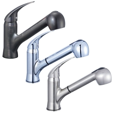 Oil Rubbed Bronze Kitchen Sink Faucet - FREUER Utilita Collection: Pull Out Spray Kitchen Sink Faucet - Multiple Finishes Available