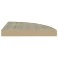 thumbnail image 2 of vidaXL Floating Corner Shelf Oak 35x35x3.8 cm MDF, 2 of 4