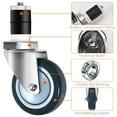 thumbnail image 6 of Set of 4 Swivel Caster 4" Kitchen Prep Table Wheel For 1-1/2" ID Tubing w/ Brake, 6 of 10
