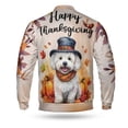 thumbnail image 2 of Happy Thanksgiving Bichon Frise Welcome Thankful Fall Autumn Pumpkin All Over Print 3D Baseball Jacket Bichons Dog Lovers Gifts Idea Bomber Jacket Softball - 02021, 2 of 6