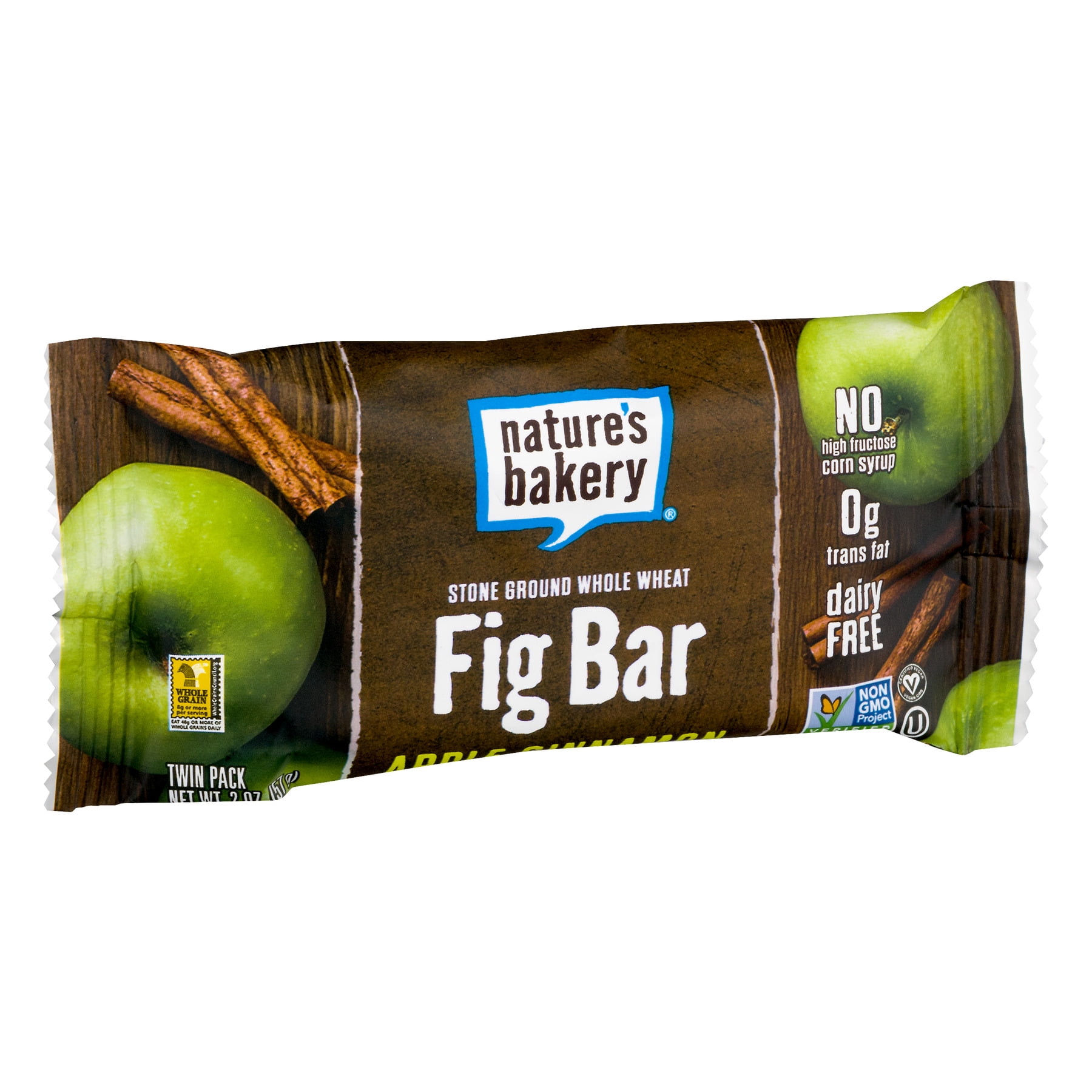 NATURES BAKERY, BAR FIG WW APPLE CINNAMON, 2 oz, (Pack of 12)