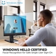 thumbnail image 3 of ViewSonic VG2457V 24 Inch 1080p Video Conference Docking Monitor with Windows Hello Compatible IR Webcam, Advanced Ergonomics, and 90W USB C for Home and Office, 3 of 5