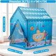 thumbnail image 5 of Undersea World Kids Play Tent, Kids Play Tent Foldable Indoor Outdoor Party Undersea World Playhouse Tent Toy for Boys Girls, 5 of 7