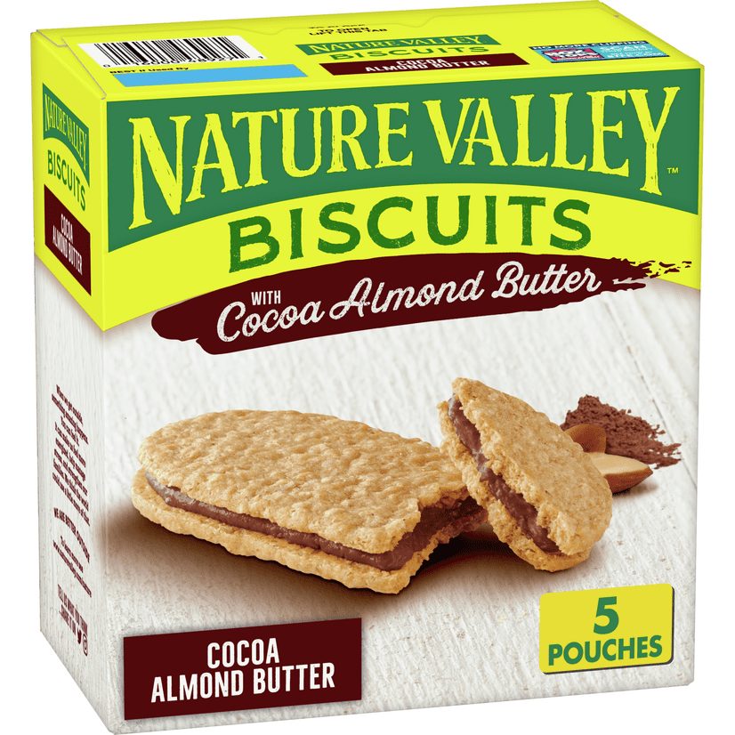 Nature Valley Cocoa Almond Butter Biscuit Sandwiches, 5 ct