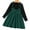 #037-Green, variant on AUNVITO Girls Corduroy Dress 2-8Y Two-Piece Design Bow Knot Splicing Autumn Winter Casual Outfit