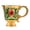 Golden Green, variant on lanema Elegant Embossing Metal Small Wine Drinking Cup Goblet with Handle European Engraving Shot Glasses For Home And Party Use