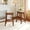 Walnut + Solid Wood + Farmhouse + Rustic, variant on 2-Piece Farmhouse Rustic Counter Height Bar Stools, Solid Rubberwood Kitchen Stools with Footrest, Walnut