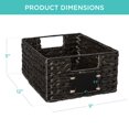 thumbnail image 7 of Best Choice Products Set of 4 12in Woven Water Hyacinth Pantry Baskets w/ Chalkboard Label, Chalk Marker - Black, 7 of 7