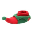 thumbnail image 4 of Baby Christmas Crib Shoes Soft Sole Anti-Slip Cartoon Slippers, 4 of 6