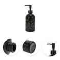 thumbnail image 5 of Unique Bargains 1 Pc Reusable Cylinder Marble Soap Dispenser 13.53oz Black Gold Tone, 5 of 6