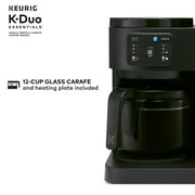 Keurig K-Duo Essentials, Hot & Iced Single-Serve K-Cup Pod Coffee Maker & Carafe, Black