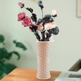 thumbnail image 6 of Plastic Glazed Vase for Flower Arrangement, Decorative Home Decor, Dried & Fresh Flower Holder, 8.8x3.5in, Blue Pink White Options, 6 of 6