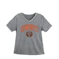 thumbnail image 5 of Women's Gameday Couture Gray Oklahoma State Cowboys Iconic Edge Rhinestone V-Neck T-Shirt, 5 of 7