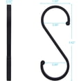 thumbnail image 3 of S Hook-Space Aluminio Negro [paquete de 14] Adepaton WMSS-386, 3 of 6