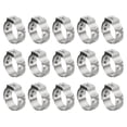 thumbnail image 1 of Unique Bargains 40 Pack 1/2' PEX Cinch Clamp Rings, 304 Stainless Steel 12.8-15.3mm Single Ear Crimp Rings, 1 of 6