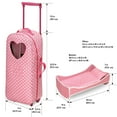 thumbnail image 6 of 3-in-1 Trolley Doll Carrier with Rocking Bed and Bedding - Pink/Polka Dot, 6 of 10