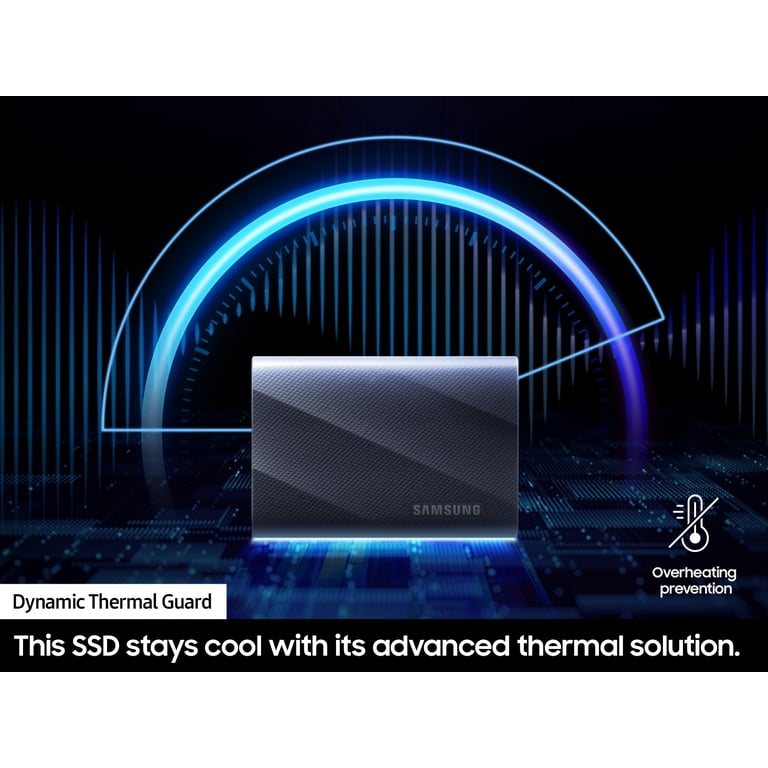 Samsung T9 2TB 外付けSSD 2,000MB/s Samsung T9 Portable SSD 2TB, Up to 2,000MB/s, USB 3.2 Gen2 Black