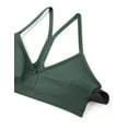 thumbnail image 6 of CRZ YOGA Butterluxe Ruched Sports Bras for Women V Neck  Y Back Wireless Padded Yoga Crop Top, 6 of 6