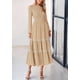 thumbnail image 3 of Vestido midi PRETTYGARDEN para mujer, estampado floral, elegante, 3 of 9