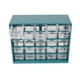 thumbnail image 1 of Cateissary Caja organizadora de piezas apilable de ABS, solución de almacenamiento duradera y transparente, caja organizadora de plástico Almacenamiento y organización del hogar verde oscuro, 1 of 6