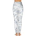 thumbnail image 2 of Cinnamoroll High Waisted Leggings for Women, Yoga Pants with Pockets, Soft Athletic Tummy Control Pants for Running Yoga Workout, 2 of 5