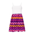 thumbnail image 5 of 13-14 Years Girl's Short Sleeve Floral Print Loose Casual Long Maxi Dress with Pockets 4-12 Years, 5 of 7