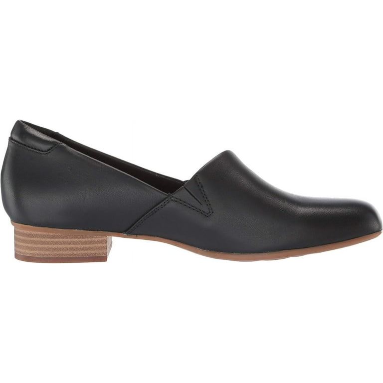 Clarks Women s Juliet Palm Leather Black Ankle High Heel 10W